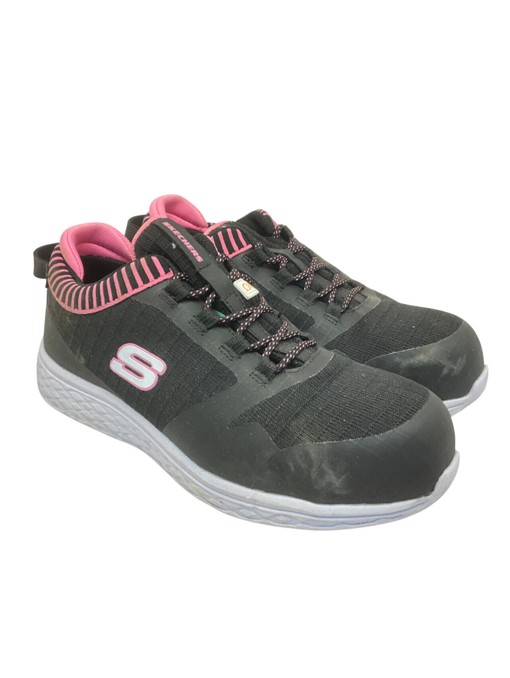 Skechers Women's Aluminum Toe SP Slip Resistant Safety Shoes 99996595 Black 8M